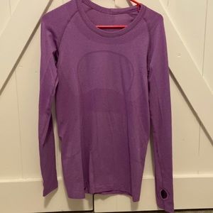 Lululemon Light Purple Running Shirt. Size 8.